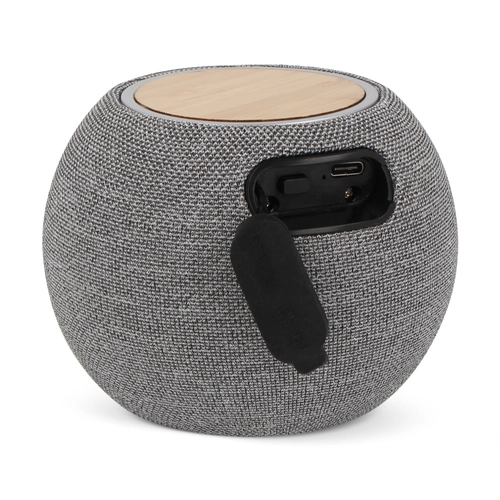 image du produit Enceinte bluetooth avec chargeur sans fil 15W - bambou et RPET