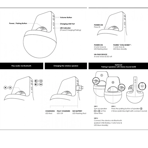 image du produit Enceinte Bluetooth en ABS recyclé - design iconique