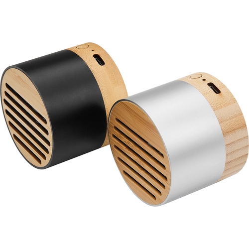 image du produit Enceinte Bluetooth en bambou et aluminium recyclé - 3W