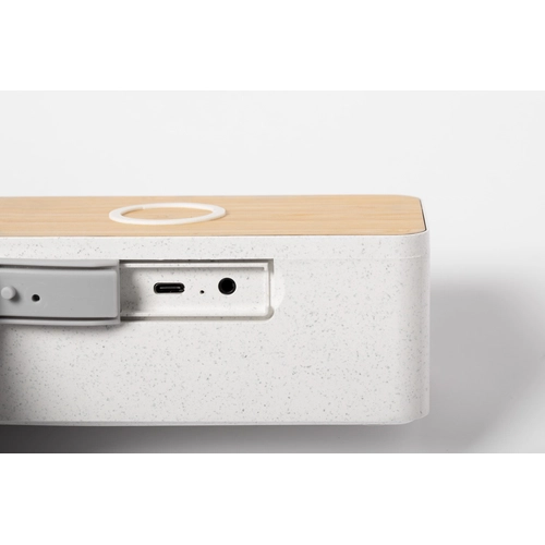 image du produit Enceinte Bluetooth en fibre de blé TRECAM chargeur induction