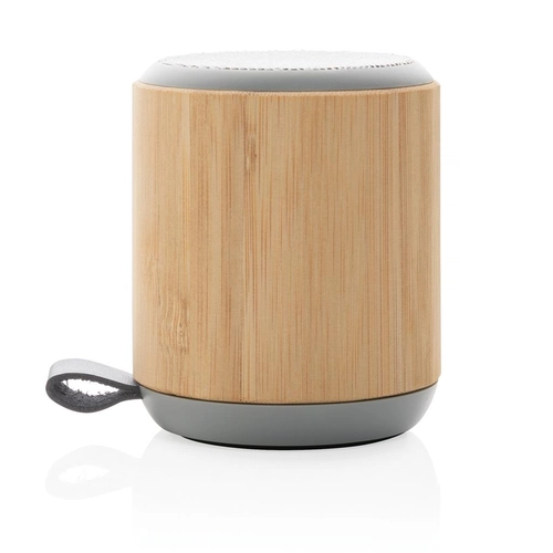 image du produit Enceinte sans fil 3W en bambou naturel et en tissu