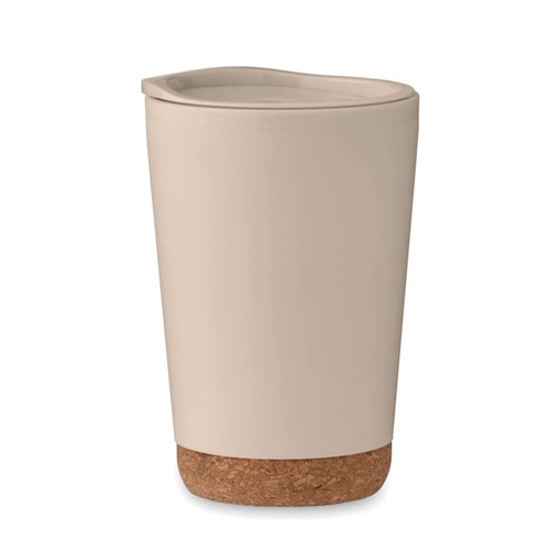 image du produit Gobelet à double paroi en PP avec base en liège 300 ml