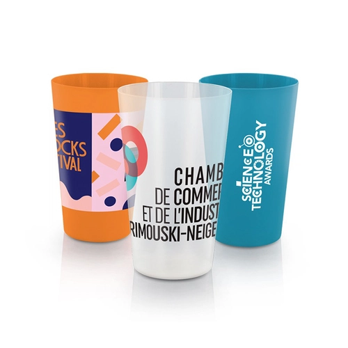 image du produit Gobelet plastique réutilisable 30 cl sans BPA - Fabrication Française