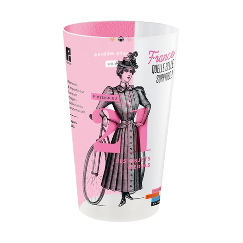 image du produit Gobelet plastique réutilisable 30cl avec full personnalisation - Made in France