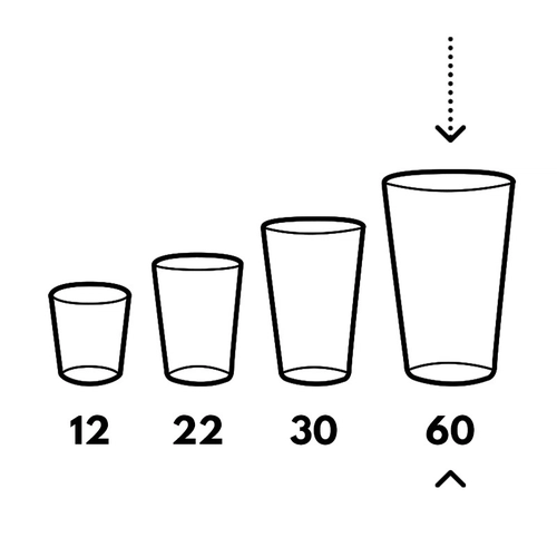 image du produit Gobelet réutilisable 60 cl en biocomposite - Fab France