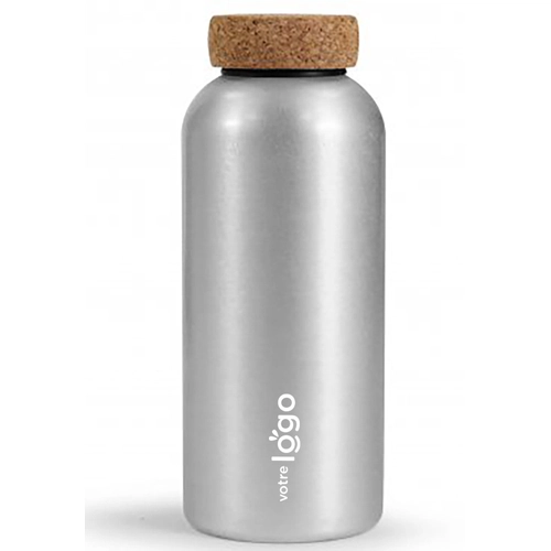 image du produit Gourde 600 ml en aluminium avec bouchon en liège