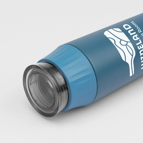 image du produit Gourde à couvercle étanche en acier inoxydable recyclé - 590 ml