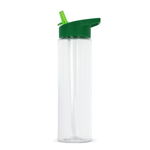 image du produit Gourde en RPET avec paille pliable