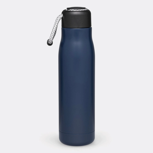 image du produit Gourde isotherme 500 ml en inox avec dragonne décorative