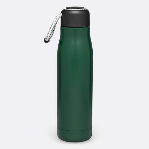 image du produit Gourde isotherme 500 ml en inox avec dragonne décorative