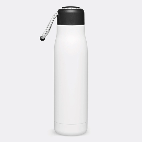 image du produit Gourde isotherme 500 ml en inox avec dragonne décorative