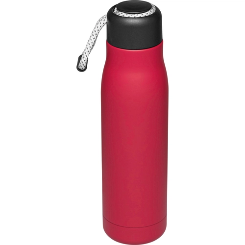 image du produit Gourde isotherme 500 ml en inox avec dragonne décorative