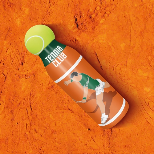 image du produit Gourde personnalisé aux oculeurs de votre sport 500ml - isotherme 
