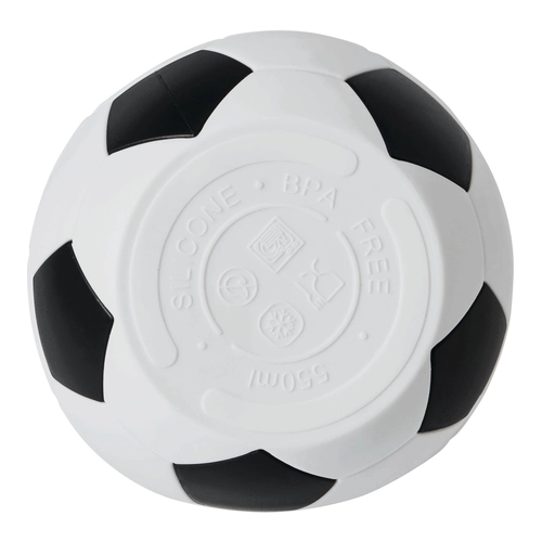 image du produit Gourde pliable en silicone spécial football - 550 ml