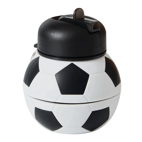 image du produit Gourde pliable en silicone spécial football - 550 ml