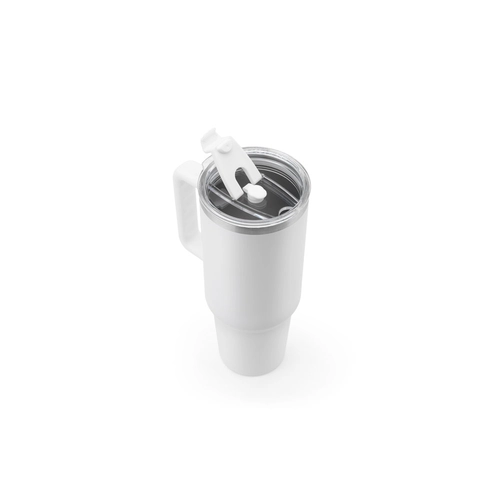 image du produit Grand gobelet de voyage en acier inoxydable (91% recyclé) avec double paroi isolée sous vide et finition mate 1300 mL