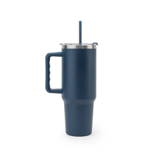 image du produit Grand gobelet de voyage en acier inoxydable (91% recyclé) avec double paroi isolée sous vide et finition mate 1300 mL