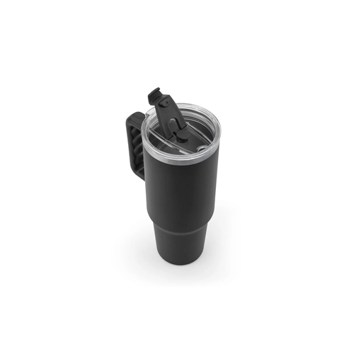 image du produit Grand gobelet de voyage en acier inoxydable (91% recyclé) avec double paroi isolée sous vide et finition mate 1300 mL