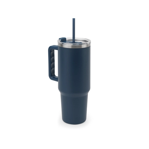 image du produit Grand gobelet de voyage en acier inoxydable (91% recyclé) avec double paroi isolée sous vide et finition mate 1300 mL