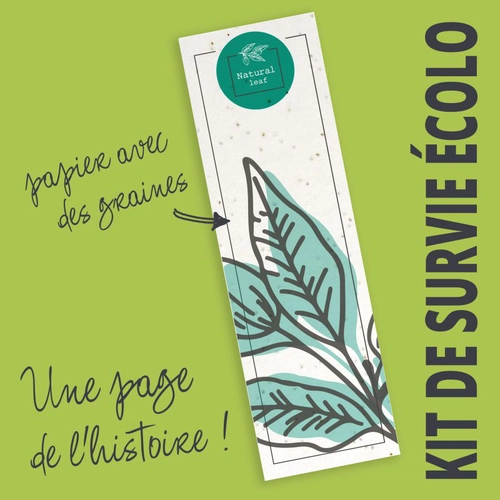 image du produit Grand marque-pages en papier de graines