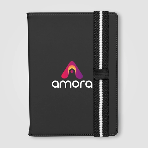 image du produit Journal rechargeable en PU recyclé à motif chevron – A5