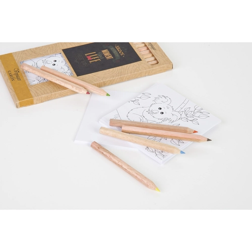 image du produit Kit de coloriage 12 crayons 8,7cm, sans vernis