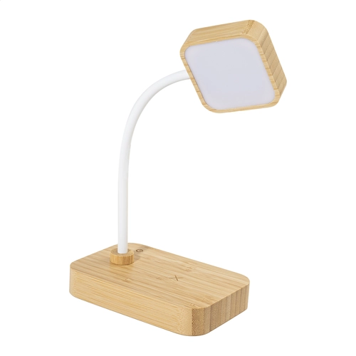 image du produit Lampe de bureau multifonctionnelle en bambou avec 12 LED