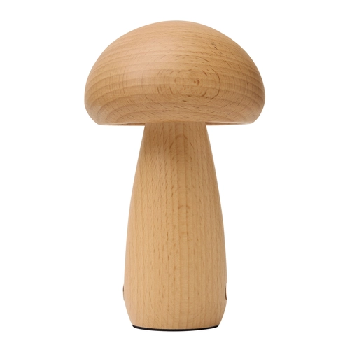 image du produit Lampe de table LED en bois forme champignon