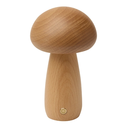 image du produit Lampe de table LED en bois forme champignon