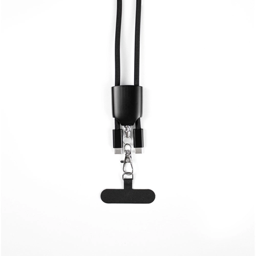 image du produit Lanière avec support pour smartphone inclus, câble USB-C et divers adaptateurs en ABS recyclé et TPE recyclé