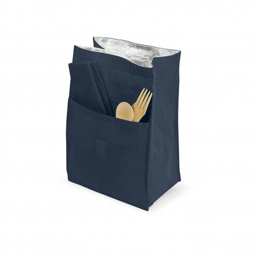 image du produit Lunch bag isotherme en coton avec serviette et couverts