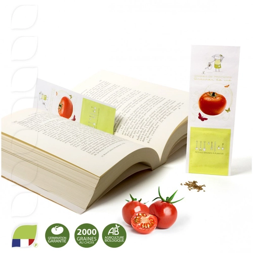 image du produit Marque page avec sachet de graines à semer