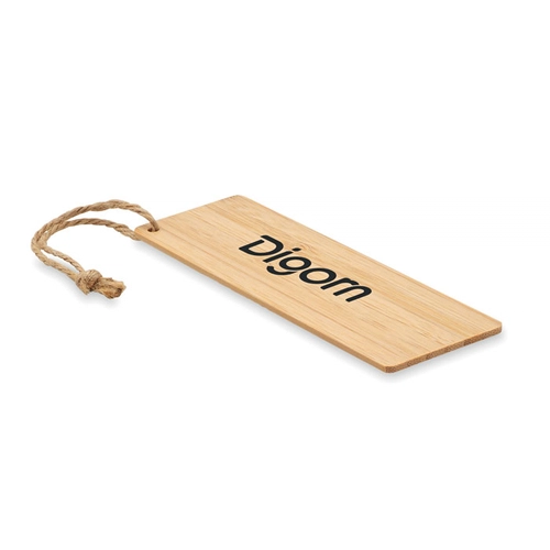 image du produit Marque page en bambou avec cordon en jute