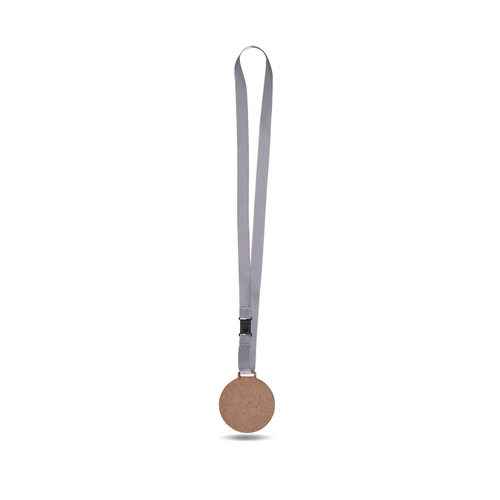 image du produit Médaille en MDF avec cordon satin made in france - découpe à la forme