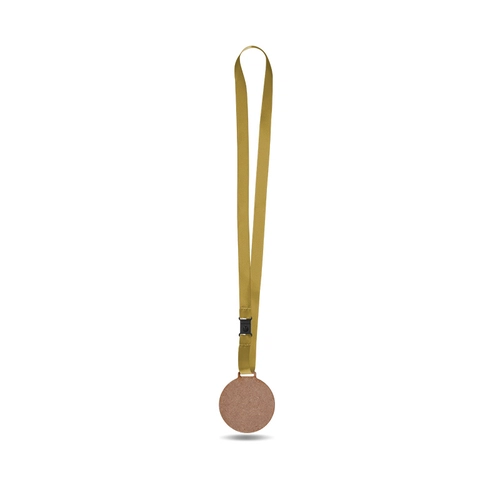 image du produit Médaille en MDF avec cordon satin made in france - découpe à la forme