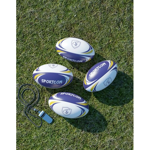 image du produit Mini ballon de rugby en PVC lisse - 100% personnalisable