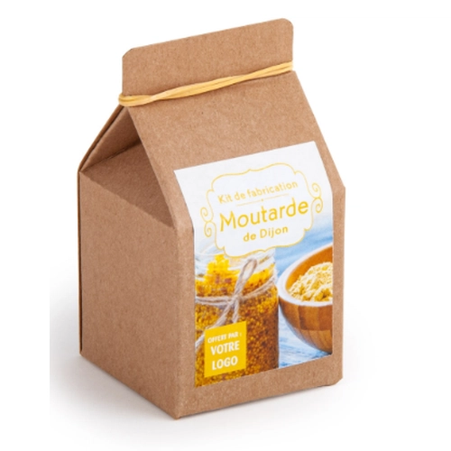 image du produit Mini coffret gastronomie moutarde de dijon version kraft