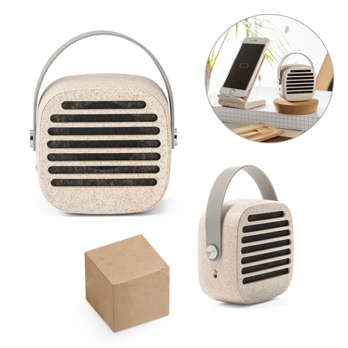 image du produit Mini enceinte Bluetooth 5.0 PYON - en fibre de blé