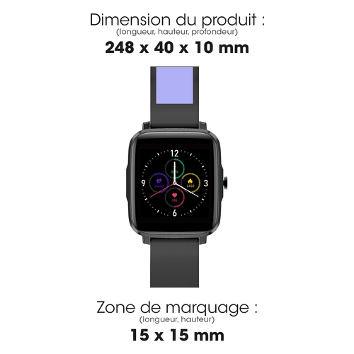 image du produit Montre connectée Bluetooth avec un écran tactile de 1,85