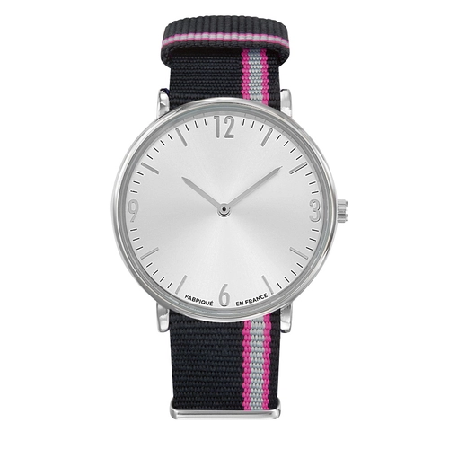 image du produit Montre Mixte avec cadran assorti au bracelet - 100% Made In France