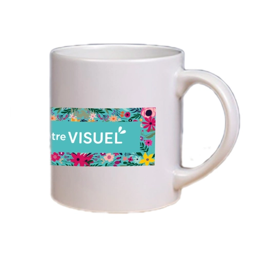 image du produit Mug 210 ml blanc brillant en céramique de haute qualité