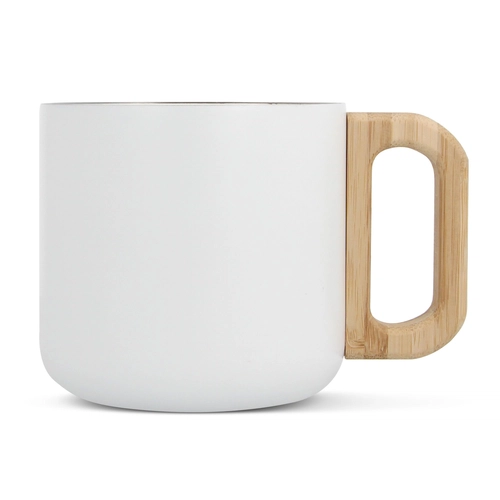 image du produit Mug 330ml en céramique et bambou - look design