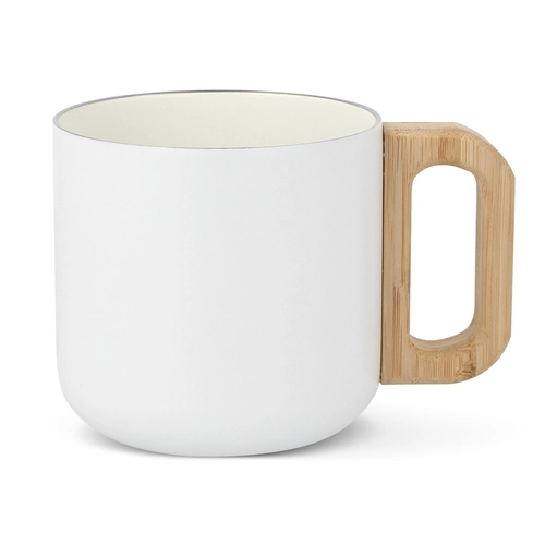 image du produit Mug 330ml en céramique et bambou - look design