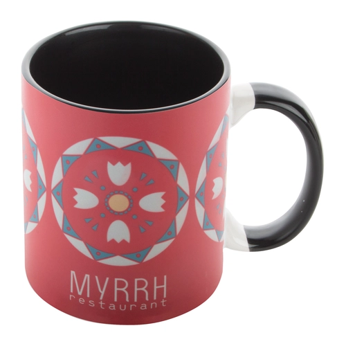 image du produit Mug 350 ml en céramique avec anse colorée - livré avec boîte cadeau