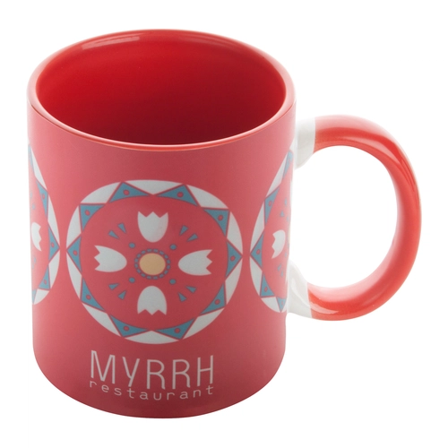 image du produit Mug 350 ml en céramique avec anse colorée - livré avec boîte cadeau