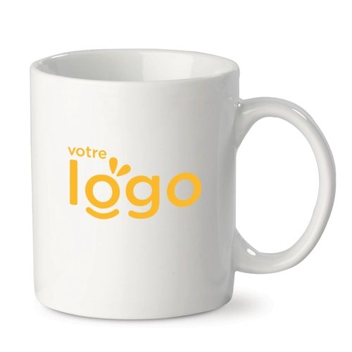 image du produit Mug blanc 300 ml en porcelaine - personnalisable par sublimation