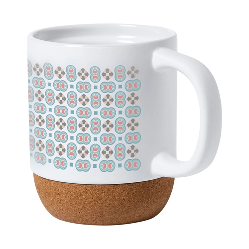 image du produit Mug céramique 420 ml avec base en liège naturel