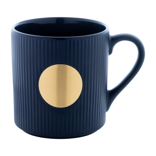 image du produit Mug céramique avec plaque en laiton