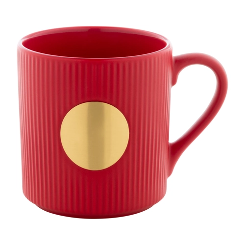 image du produit Mug céramique avec plaque en laiton