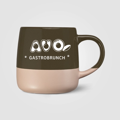 image du produit Mug céramique - design à blocs de couleur - 445 ml